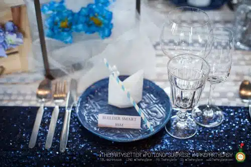 WHITE AND BLUE 11 the party setter colorful theme White Blue 3