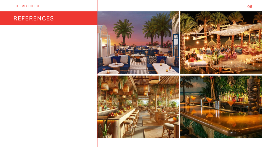 ตกแต่งร้านกลางคืน ธีมTropical Escape เหมาะสำหรับ Rooftop Bar และ Beach Club