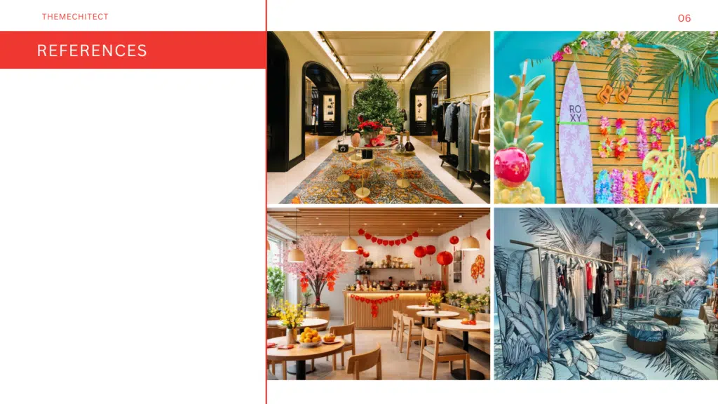 9 เทคนิคตกแต่งร้านให้ลูกค้าอยากถ่ายรูปกับ Logo ของคุณ (และช่วยโปรโมตร้านฟรีบน Social Media) 10 เปลี่ยนฉากตามฤดูกาล โดย บริการตกแต่งตามฤดูกาล จาก THEMEChitect